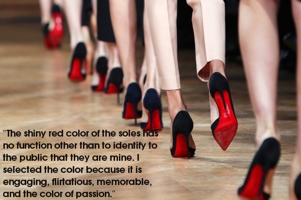 famous red sole heels
